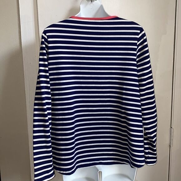 ANTHROPOLOGIE Lili’s Closet Stripe Zip Top-S - Picture 5 of 9
